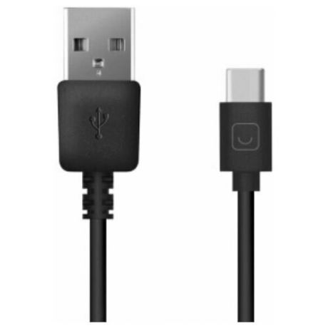 Дата-кабель USB - USB Type-C, 1.2м, черный, Prime Line