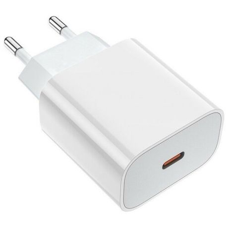 Сетевое зарядное устройство для телефона Apple 20W USB-C Power Adapter Быстрая Зарядка для iPhone xr/11/12/12pro и ipad, USB-C, Type-c (20W / 3.1A)