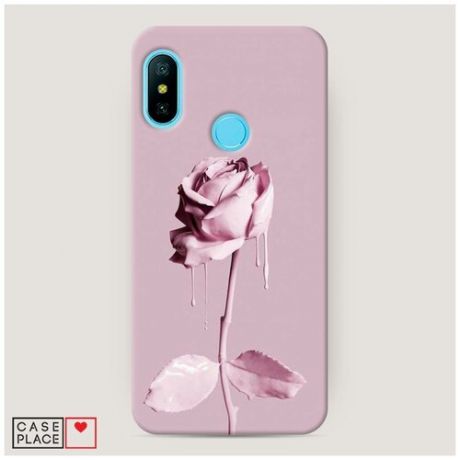 Чехол Пластиковый Xiaomi Mi A2 Lite Роза в краске
