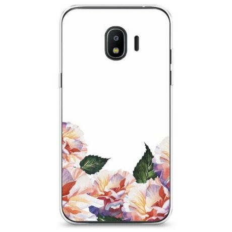 Силиконовый чехол "Роза в краске" на Samsung Galaxy J2 2018 / Самсунг Галакси Джей 2 2018