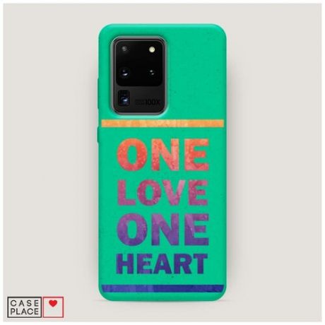 Эко-чехол Samsung Galaxy S20 Ultra One love one heart