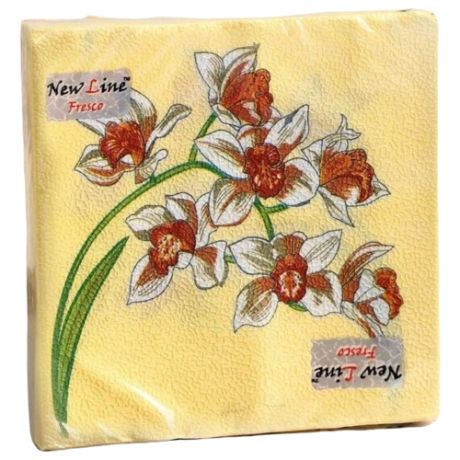 Салфетки New Line Fresco Орхидея, 20 шт.