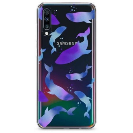 Силиконовый чехол "Подводные жители" на Samsung Galaxy A70 / Самсунг Галакси А70