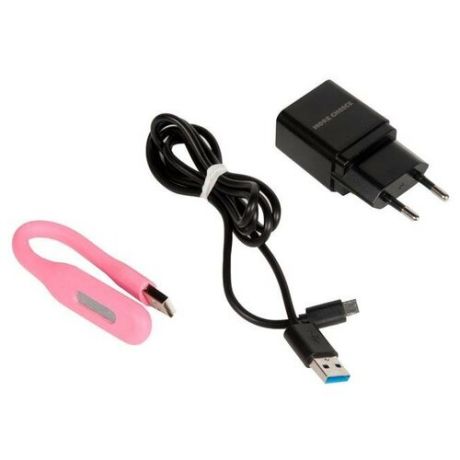 Зарядное устройство More choice NC33m, один разъем USB, кабель Micro USB, 5V, 1.0A, черный