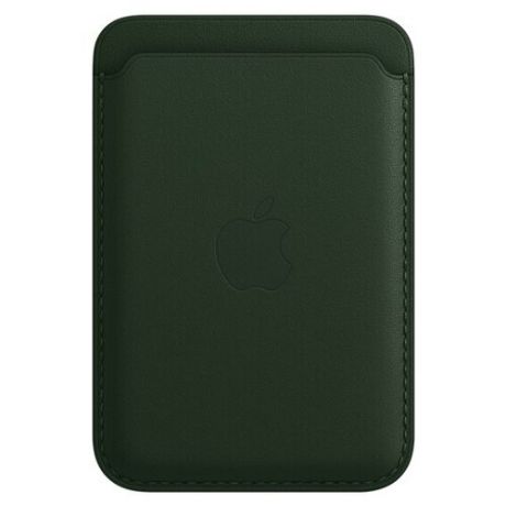 Кожаный чехол-бумажник MagSafe для iPhone, «зелёная секвойя