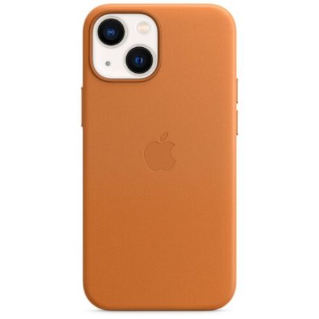 Чехол-накладка Apple MagSafe кожаный для iPhone 13 mini Тёмная вишня
