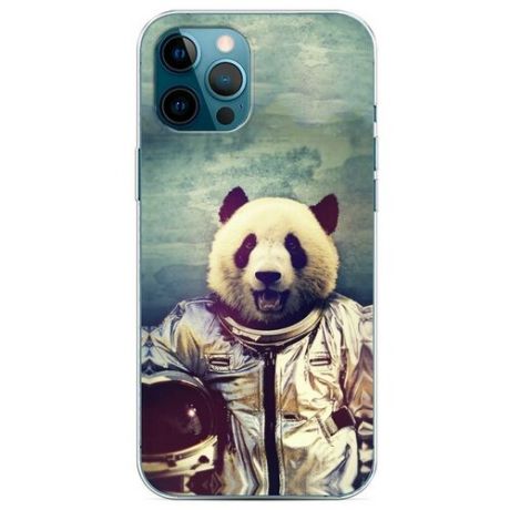 Силиконовый чехол "Hello panda" на Apple iPhone 12 Pro Max / Айфон 12 Про Макс