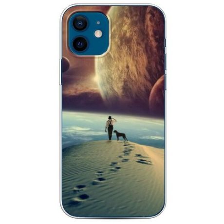 Силиконовый чехол "Космические игры" на Apple iPhone 12 / Айфон 12