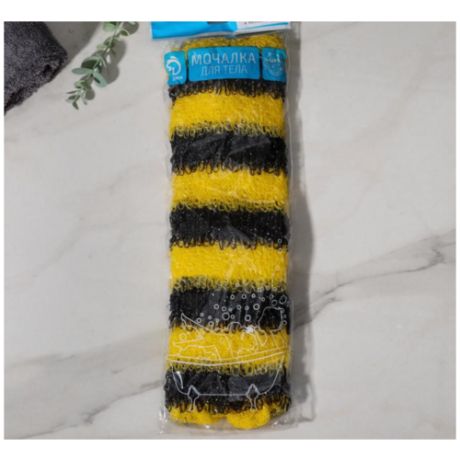 Мочалка "Пчёлка", 12x45 см