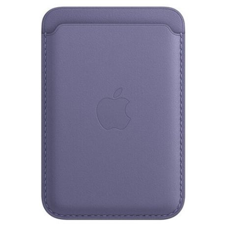 Чехол Apple Кожаный чехол-бумажник MagSafe для iPhone, «сиреневая глициния»