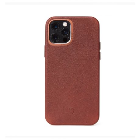 Чехол Decoded Leather Backcover - MagSafe для iPhone 12 Pro Max, кожа, коричневый