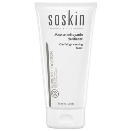 Soskin очищающий мусс для лица с осветляющим эффектом Whitening Cleansing Foam, 150 мл