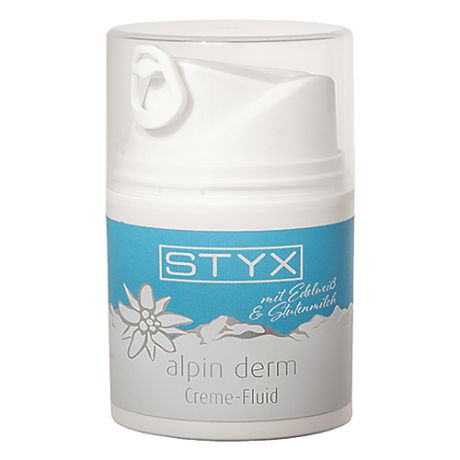 STYX Alpin derm Creme-Fluid Био-флюид для лица Матирующий с эдельвейсом, 50 мл