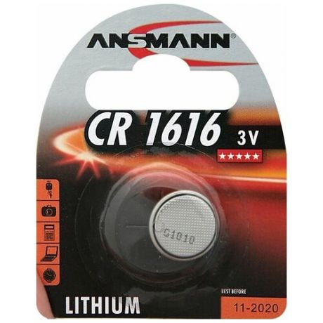 Батарейкa ANSMANN CR1616, 3 В BL1