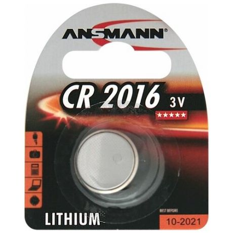 Батарейкa ANSMANN CR2016, 3 В BL1