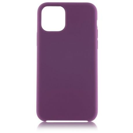 Чехол для Apple iPhone 11 Pro Max Brosco Softrubber фиолетово-красный