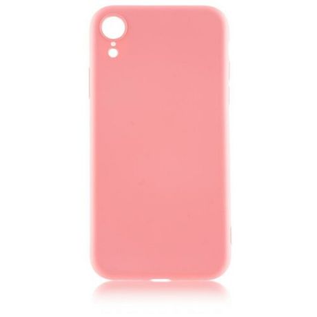 Чехол для Apple iPhone Xr Brosco SoftrubberSoft-touch розовый