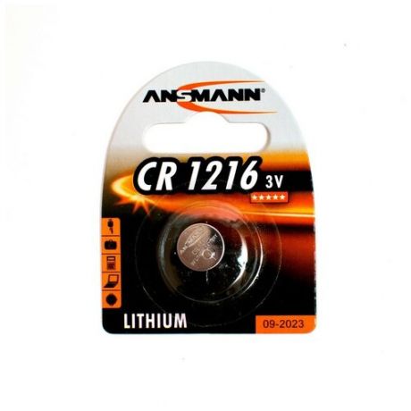 Батарейкa ANSMANN CR1216, 3 В BL1