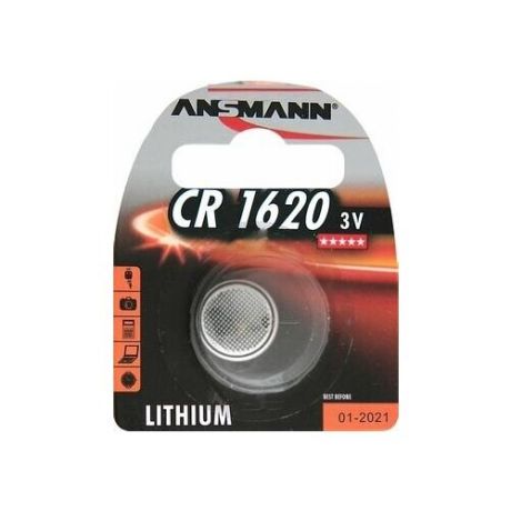 Батарейкa ANSMANN CR1620, 3 В BL1