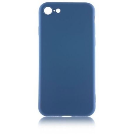 Чехол для Apple iPhone 78SE (2020) Brosco SoftrubberSoft-touch синий