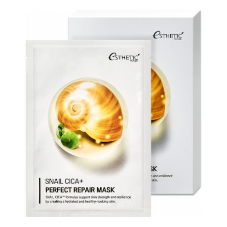 Тканевая маска для лица муцин улитки snail cica+ perfect repair mask