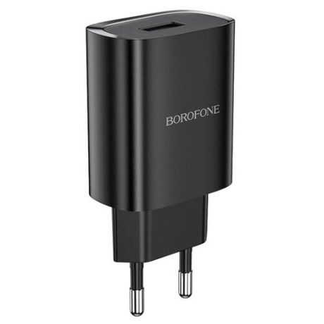 Сетевой адаптер питания Borofone BN1 Innovative Black зарядка 2.1А Quick Charging 1 USB-порт, черный