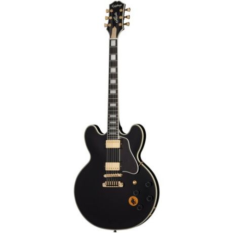 Электрогитара EPIPHONE B. B. King Lucille Ebony полуакустическая гитара, цвет - черный, в комплекте кейс
