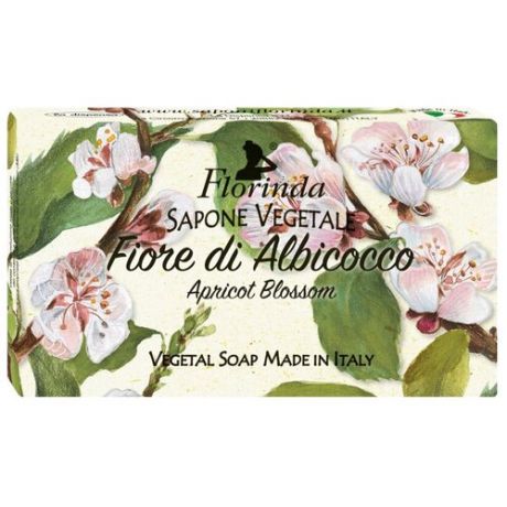 Florinda Мыло кусковое Цветы и цветы Fiore di albicocco, 100 г