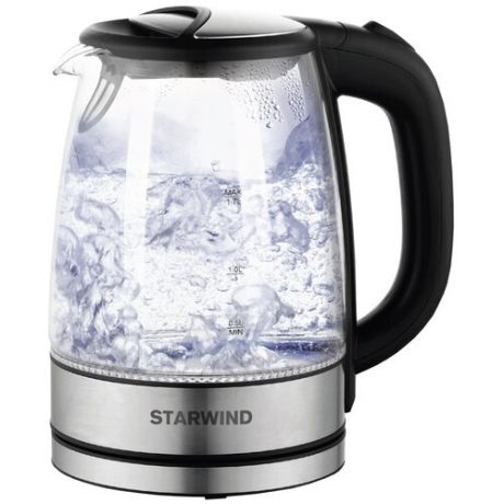 Чайник STARWIND SKG5210, серебристый/черный