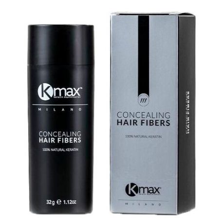 Загуститель волос Kmax Concealing Hair Fibers, средне-коричневый, 32 г