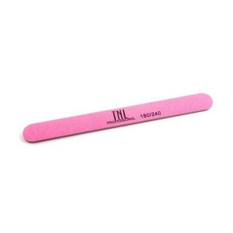TNL, Пилка для ногтей выс. качество пласт. основа (узкая 180/240, розовая)
