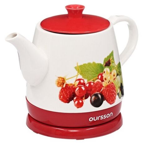 Чайник Oursson EK1742G, белый/красный