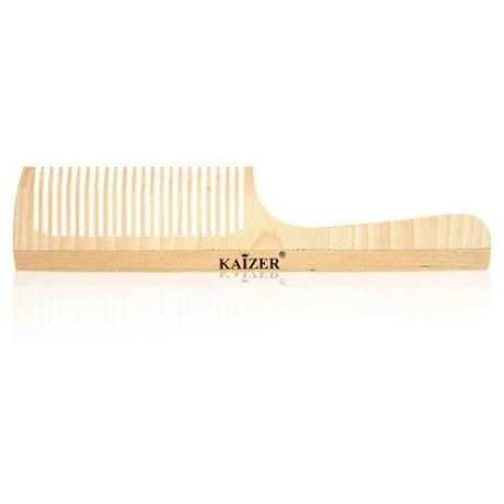 Kaizer professional гребень с ручкой 22 зубьев, дерево (берёза)