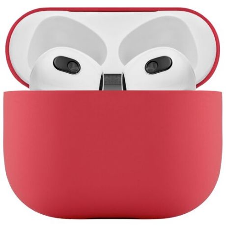 Ультратонкий силиконовый чехол uBear Touch case для AirPods 3, красный