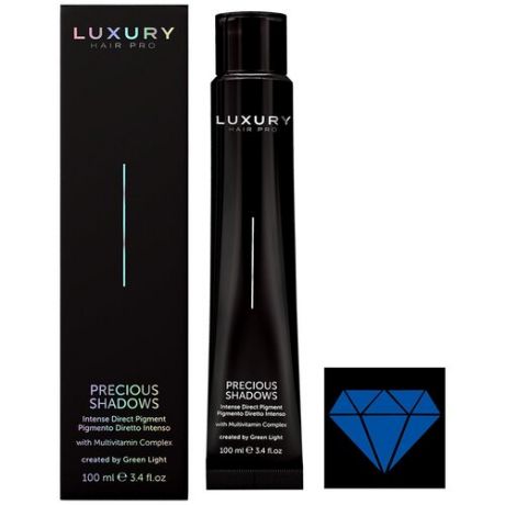 Краситель прямого действия Green Light Luxury Hair Pro Precious Shadows Blue Sapphire, 100 мл