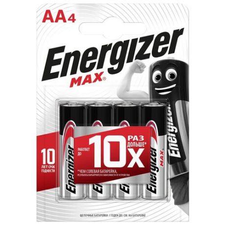 Батарейки Energizer MAX E91/AA 1.5V 4шт
