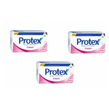 PROTEX Туалетное антибактериально мыло CREAM 150г, 3 штуки