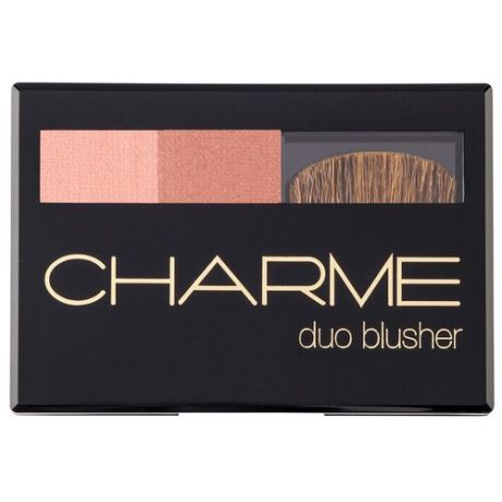 Charme Румяна двухцветные Duo Blusher, сливочный персик