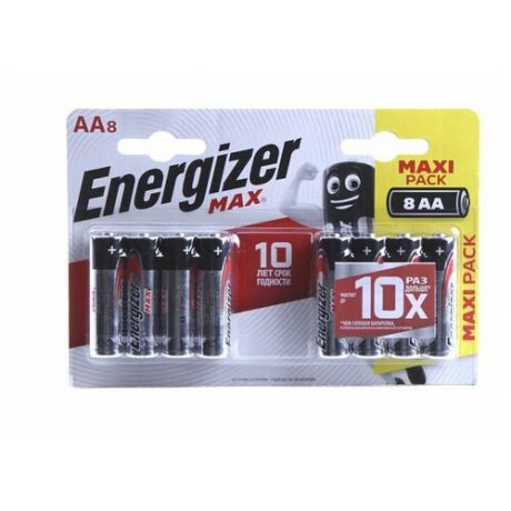 Батарейки Energizer MAX AA/ BP8 RU 1.5V 8шт