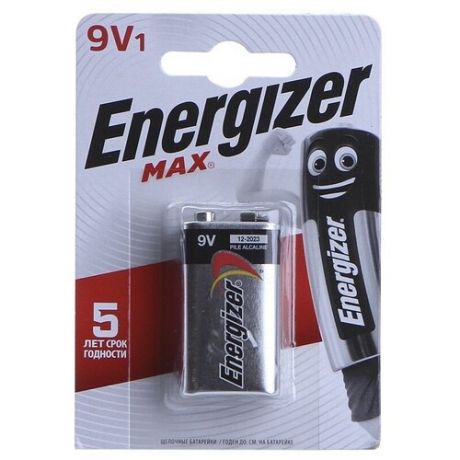 Батарейки Energizer MAX 522/9V 1.5V 1шт