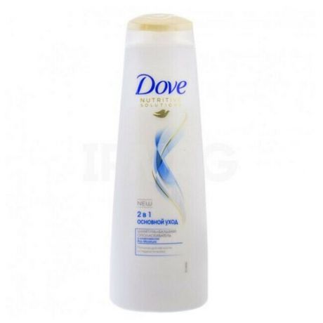 Шампунь для волос Dove, основной уход 2 в 1, 380 мл