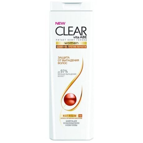 Шампунь Clear защита от выпадения волос, 400 мл.