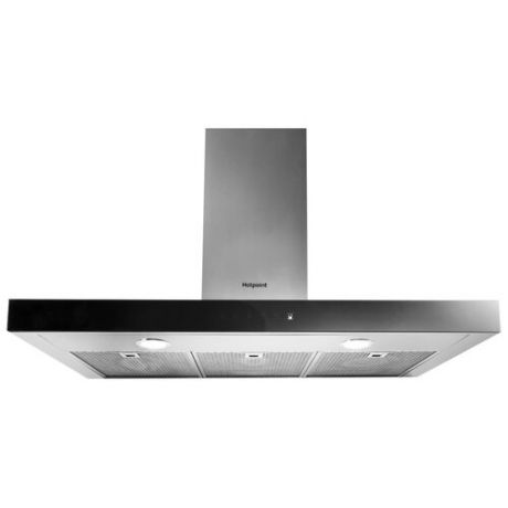 Т-образная вытяжка Hotpoint-Ariston HHBS 9.8F LT X, серебристый