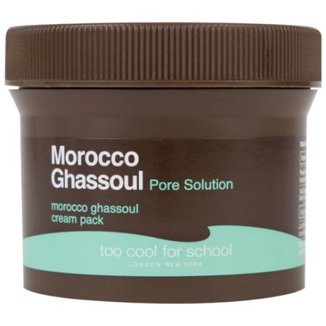 Too cool for School Маска-крем с микрогранулами вулканической глины Morocco Ghassoul Cream Pack, 100 г