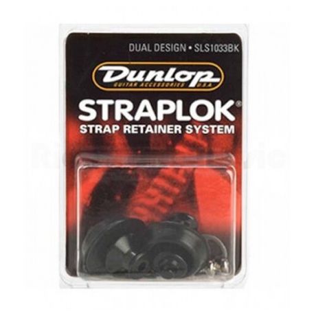 SLS1033BK Straplok Dual Крепление ремня, черное, 2шт, Dunlop