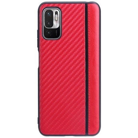 Чехол-накладка G-Case Carbon для Xiaomi Redmi Note 10T / Poco M3 Pro красный