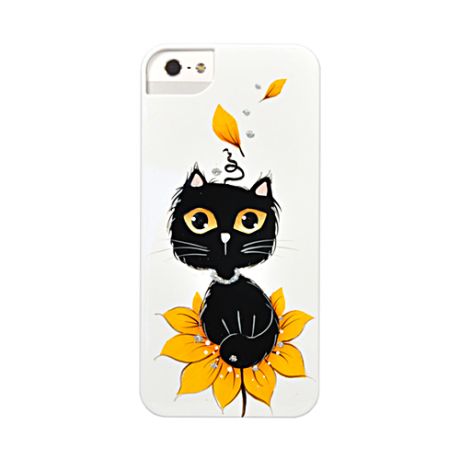 Накладка iCover Cats Hand Printing 02 для iPhone 5 / 5s / SE - White