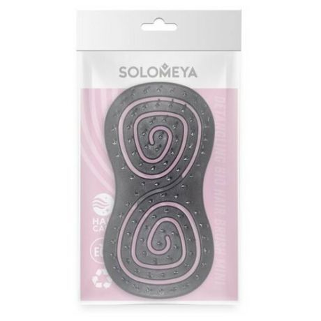 Solomeya, Подвижная био-расческа для волос мини Черная