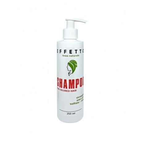 EFFETTO Натуральный шампунь для окрашенных волос (без сульфатов) 250 мл.