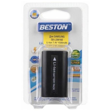 Аккумулятор для видеокамер BESTON SAMSUNG BST-SB-LSM160, 7,4 В, 1500 мАч